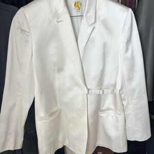 Anna October copy x J. Crew Ivory Suit